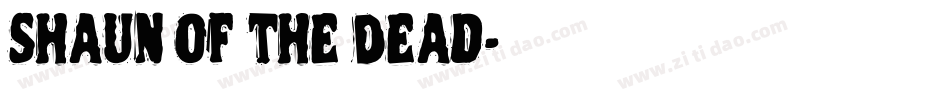 Shaun of the Dead字体转换